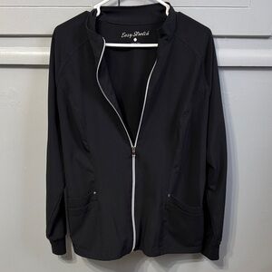 Women's Black Scrub Jacket